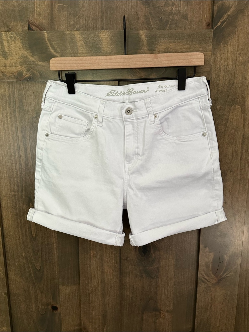 Eddie Bauer Women’s Boyfriend Mid-Rise Denim Short